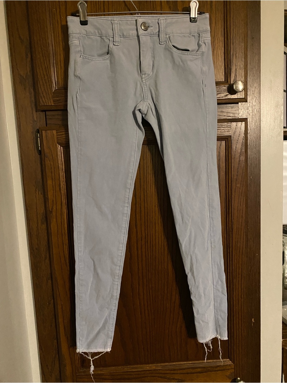 American Eagle Outfitters Pale Blue Women's Skinny Jeans